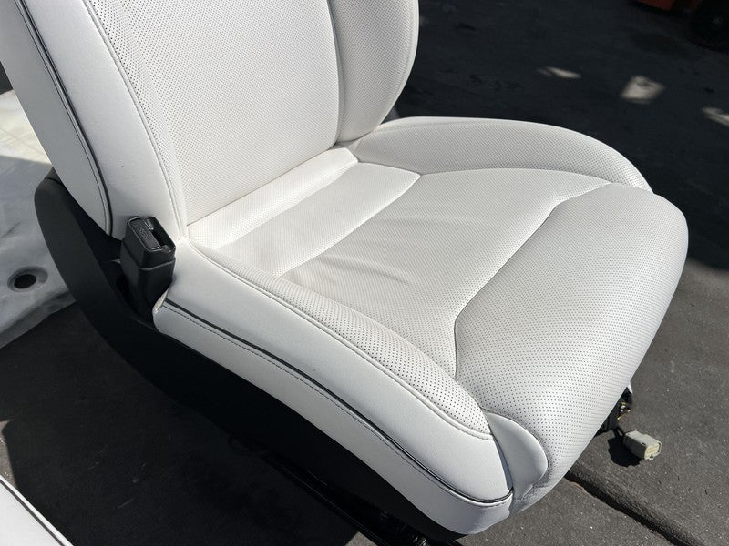 ⭕ 16-20 Tesla Model S Left & Right Front Bucket + Rear 2nd Row Seat Perforated