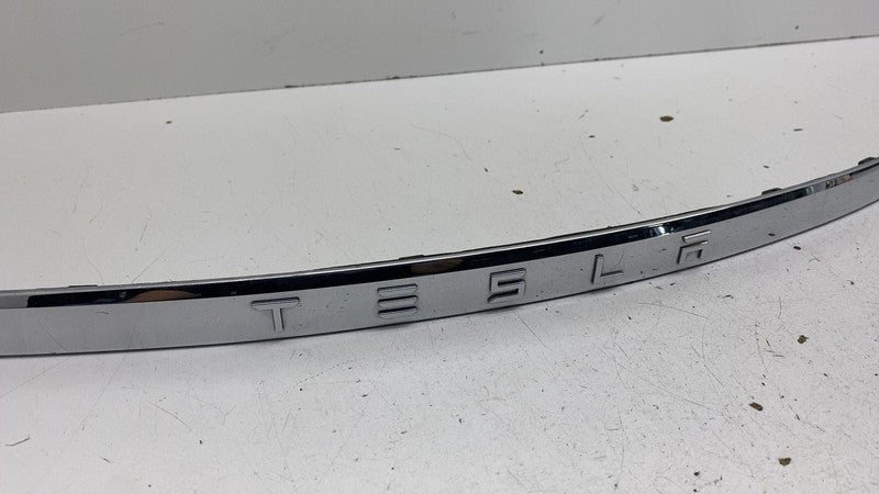 ⭕ 12-20 Tesla Model S Rear Liftgate Trunk Lid Chrome Trim Molding 1025