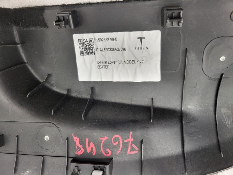 159265899B ⭕ 20-22 Model Y Rear Left & Right C-Pillar Lower Trim 1592658-99-B/1592657-99-B