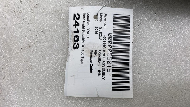 A1663570203 16-19 Mercedes-Benz GLE350 Rear Right Spindle Knuckle w/ Hub & Speed Sensor RWD