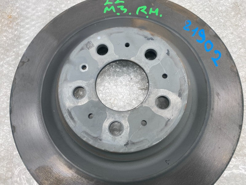 ⭕ 17-23 Tesla Model 3 Rear Passenger Side Brake Disc Rotor Base Cast Iron Right