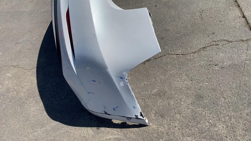 ⭕ 2017-2022 Tesla Model 3 M3 Rear Bumper Fascia Cover w/ Sensor Holes White PPSW