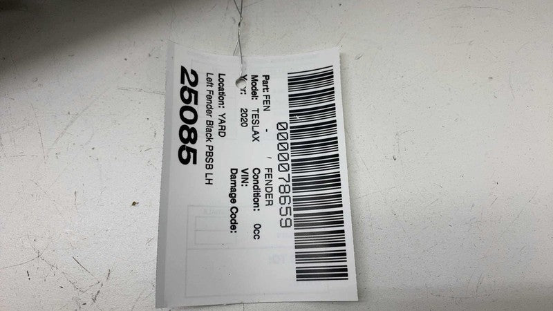 ⭕ 2016-2020 Tesla Model X Front Driver Side Fender Shell Panel Left Black - PBSB