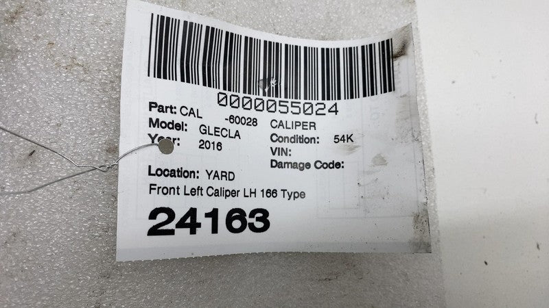 2016-2019 Mercedes-Benz GLE350 Front Driver Side Caliper w/ Brake Hose Line Left