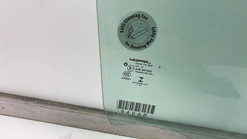 ⭕ 17-24 Chrysler Pacifica Front Passenger Side Door Glass Window Assembly Right