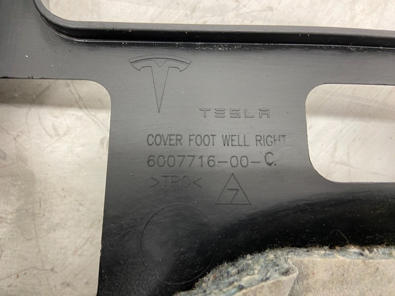 1009478 00 C ⭕ 12-20 Model S MS Passenger Footwell Under Dash Cover Panel Right 1009478-00-C