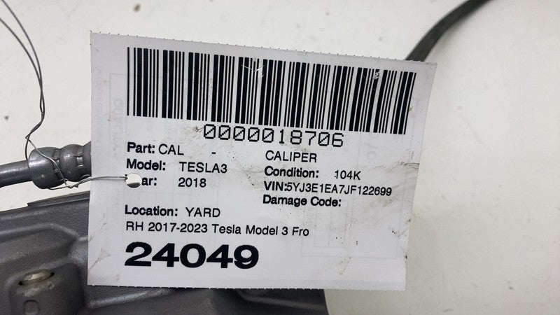 ⭕ 17-23 Tesla Model 3 Front Passenger Side Brake Caliper Right RH 1044