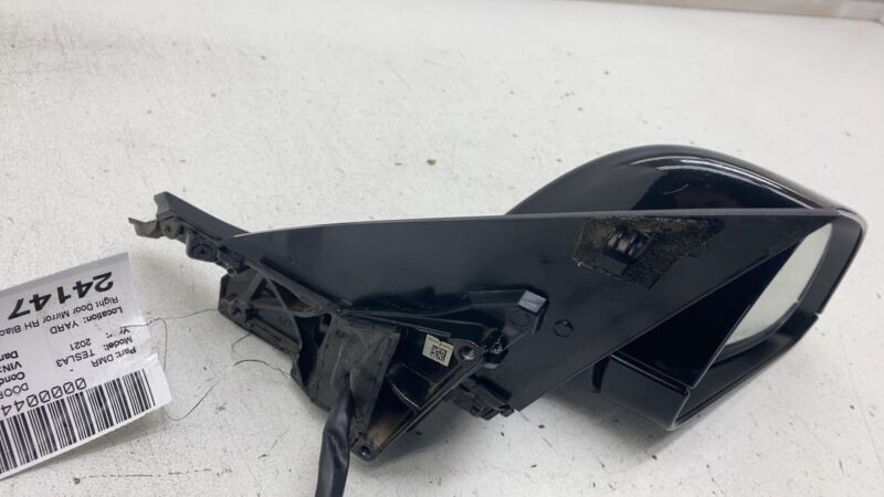 1592032-00-B ⭕ 21-25 Model 3 Front Right Exterior Rear View Mirror Black - PBSB 1592032-00-B