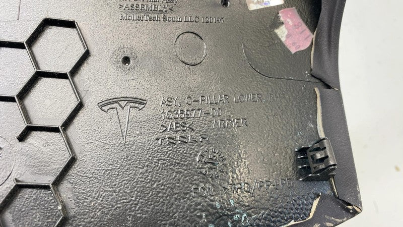 ⭕2016-2020 Tesla Model X Rear Right C-Pillar Lower Trim Cover Panel 10
