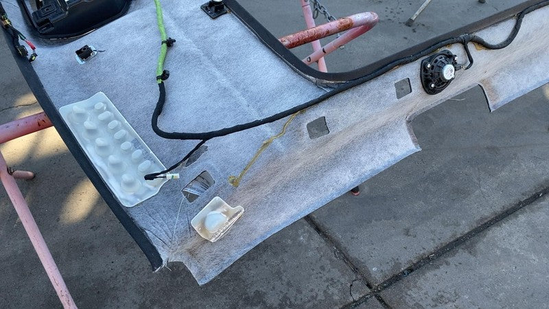 2022-2024 Rivian R1S Roof Headliner Microfiber Suede w/ Panoramic Sunroof Black