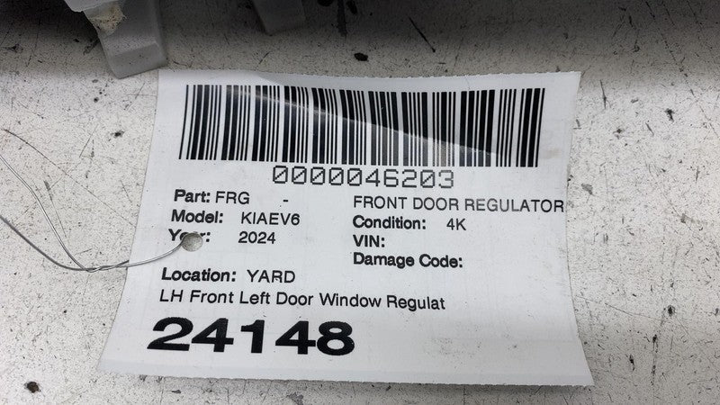2022-2024 Kia EV6 Front Driver Side Door Window Regulator & Motor + Ca