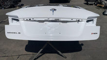 ⭕ 12-15 Tesla Model S MS Rear Liftgate Trunk Lid Tailgate Hatch Shell White PPSW