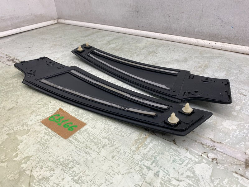 14942 ⭕ 2012-2015 Tesla Model S PAIR Left & Right B-Pillar Molding Applique Glass Trim