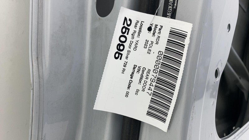⭕ 2021-2023 Polestar 2 Rear Passenger Side Door Shell Panel Right RH Silver 729