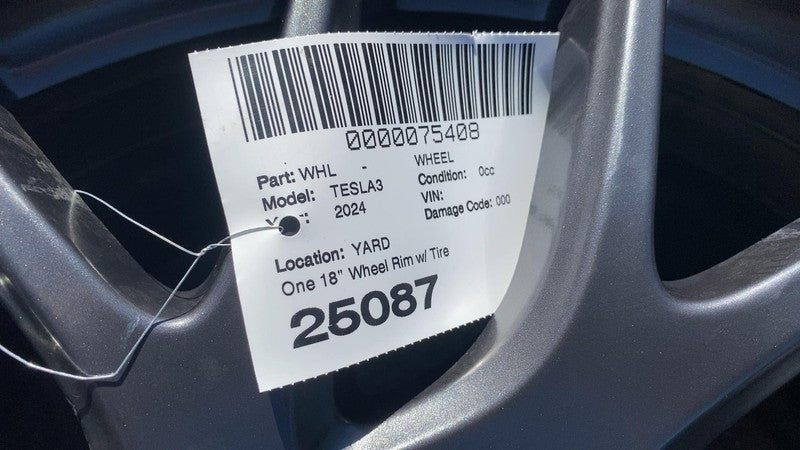 ⭕24 Tesla Model 3 Wheel Rim 18x8.5J +38MM w/ Hankook Tire 235/45R18 13