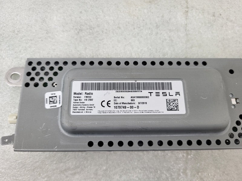 107974900D ⭕2017-2023 Model 3 Harman Becker HBZ502 Radio FM/HD Receiver Module 1079749-00-D