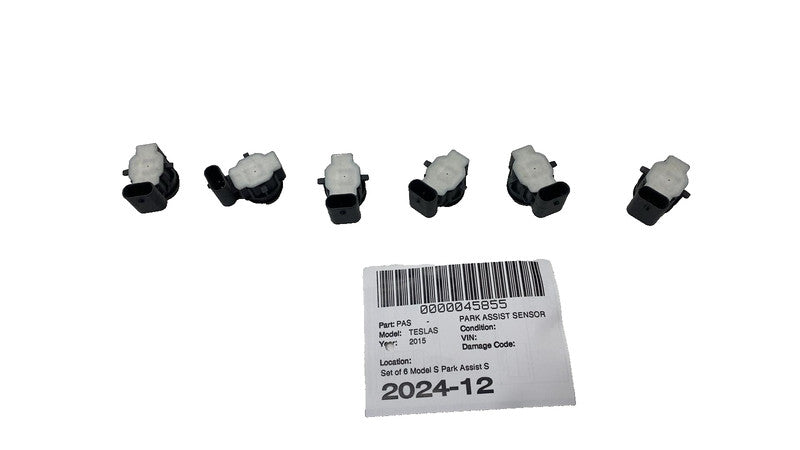 ⭕ 12-20 Model S X Set of 6 Bumper Parking Assist Sensor Silver PMSS 1048473-02-A