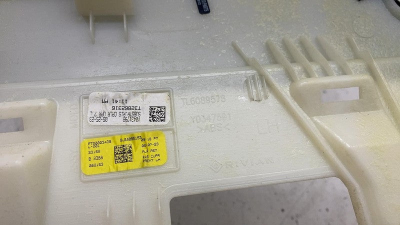 PT00003438 2022-2024 Rivian R1S Rear Driver Side C-Pillar Upper Trim Cover Panel Left Black