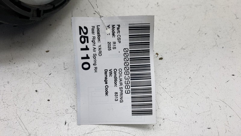 C100964202-A ⭕ 2025 Rivian R1S Rear Right Air Ride Suspension Spring Coil Bag RH C100964202-A
