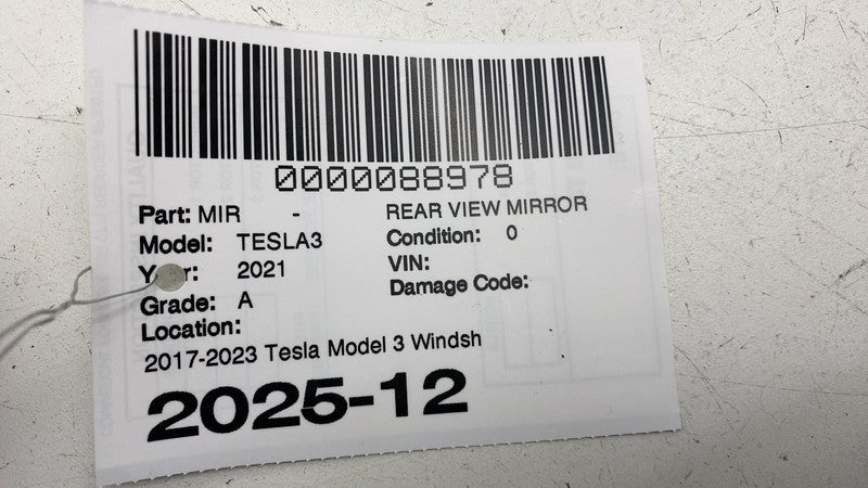 ⭕ 2017-2023 Tesla Model 3 Front Windshield Interior View Mirror OEM 11