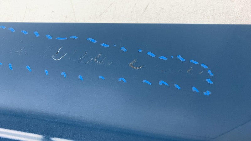 ⭕ 2022-2024 Rivian R1t Front Header Upper Trim Blue (Damaged)