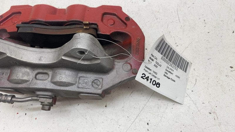 ⭕ 2017-2023 Tesla Model 3 Front Driver Side Performance Brake Caliper Red Left