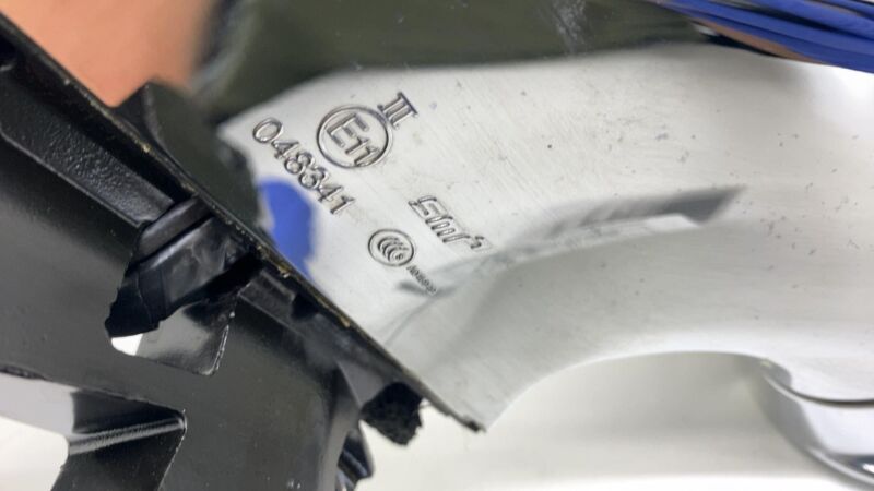 1041317 00 A 2012-2015 Tesla Model S Driver Exterior Rear View Door Mirror Left LH Black PBSB