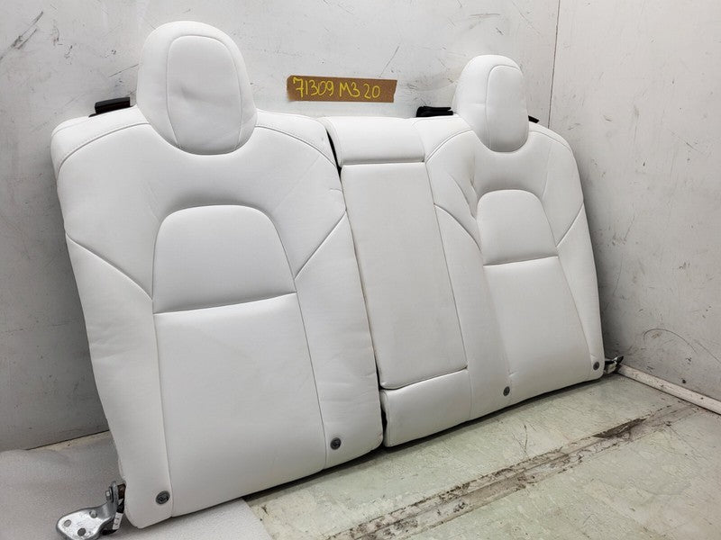⭕ 2017-2023 Tesla Model 3 Rear Left & Right 2nd Row Seat Upper Cushion White OEM