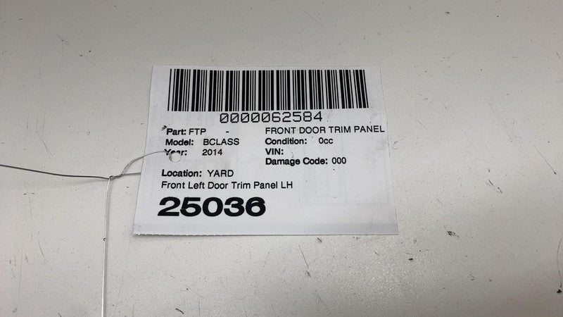 A0028201901 ⭕ 14-17 Mercedes-Benz B-Class Front Driver Side Door Panel Trim Cover Brown Left