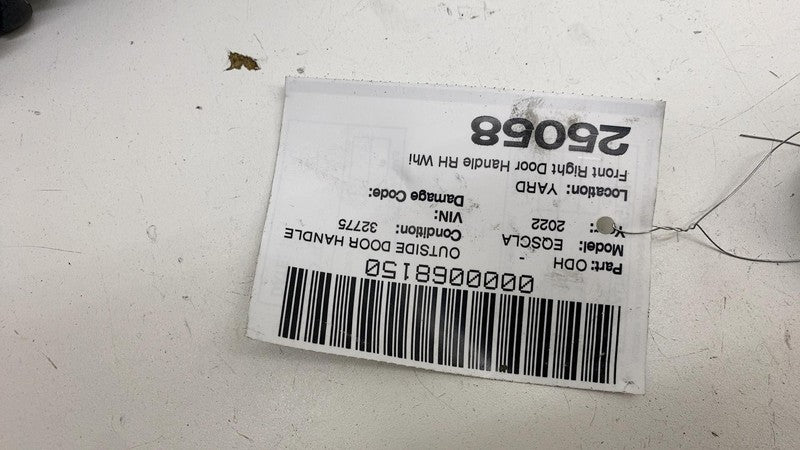 A 223 003 08 99 ⭕ 2022 Mercedes-Benz EQS 450+ V297 Front Right Exterior Door Handle Outer White