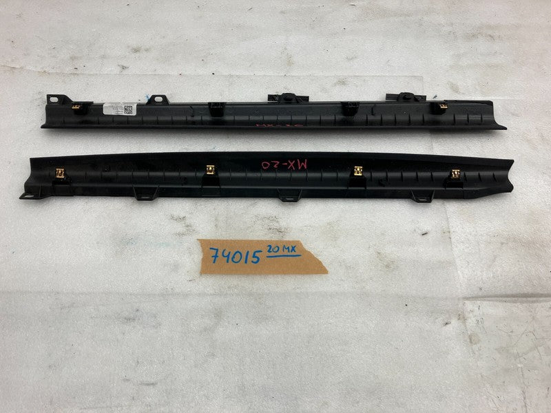 ⭕ 16-20 Model X MX Rear Left & Right Falcon Door Trim Mid Gap Hider 10