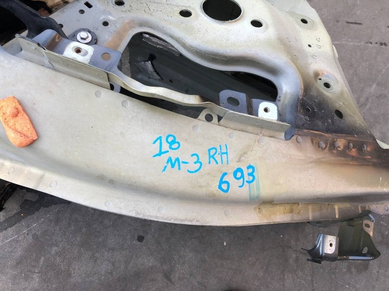 ⭕ 2017-2023 Tesla Model 3 Front Passenger Side Quarter Panel Cut Out Frame Right