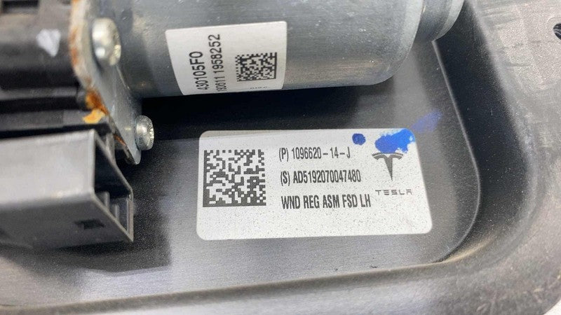109662014J ⭕ 2017-2023 Tesla Model 3 Front Left Door Window Regulator & Motor 1096620-14-J