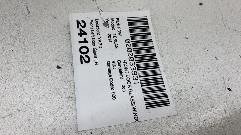 ⭕ 2012-2015 Tesla Model S MS Front Driver Side Door Window Glass Left 
