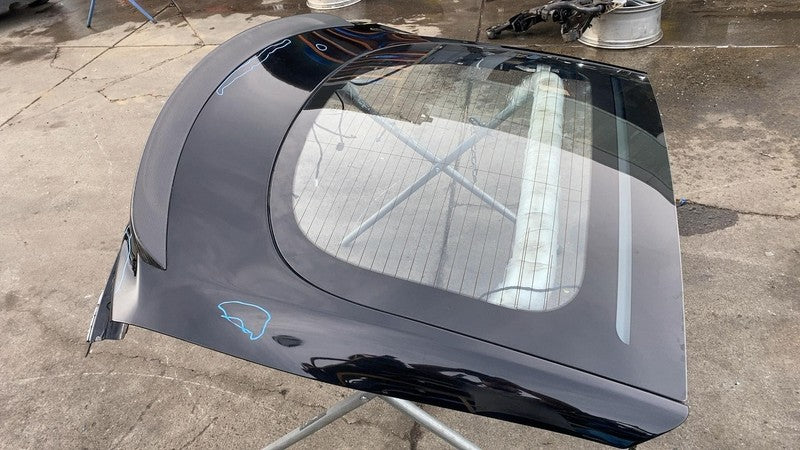 E6 43R-000319 2012-2015 Tesla Model S Rear Tailgate Hatch Panel w/ Liftgate Glass Black - PBSB