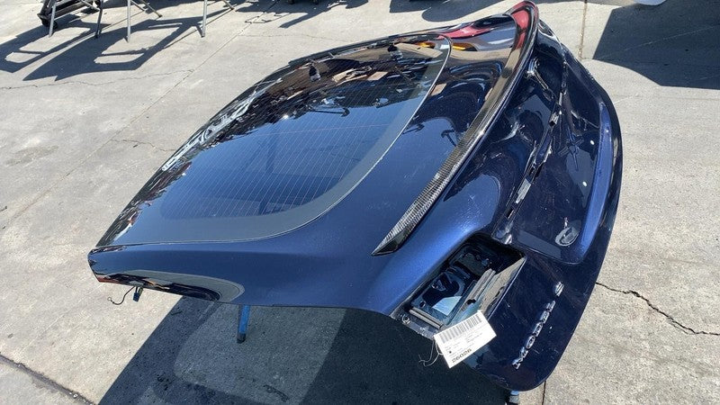 ⭕12-15 Model S Liftgate Trunk Lid Tailgate Hatch Shell Blue PMMB w/ Window Glass