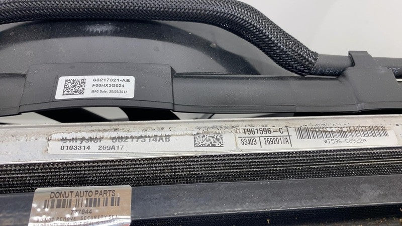 ⭕ 2017-2021 Chrysler Pacifica 3.6L Radiator Assy (8th VIN = G) w/o tow package