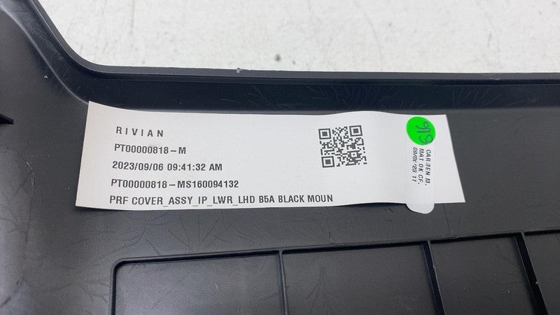 PT00000818M ⭕ 2022-2024 Rivian R1T Upper Dashboard Instrument Panel Cover Panel PT00000818-M