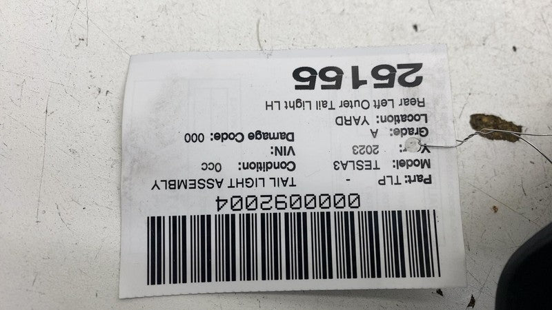 ⭕ 17-22 Tesla Model 3 Rear Left Outer Exterior Taillight Tail Lamp 3-P