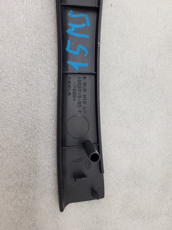 100251500D ⭕12-20 Model S Front Driver Side Mid A-Pillar Trim Cover Panel Left 1002515-00-D