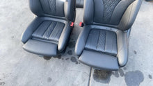2021 BMW 530e Front & Rear Seat + Bolster Perforated Black Set of 4