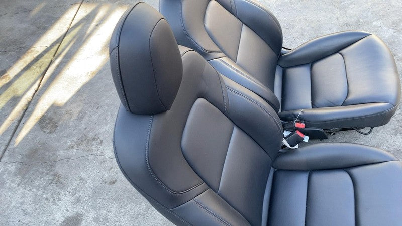 ⭕ 2017 2018 2019 2020 Tesla Model 3 Set Front Left & Right Seat Assembly Black