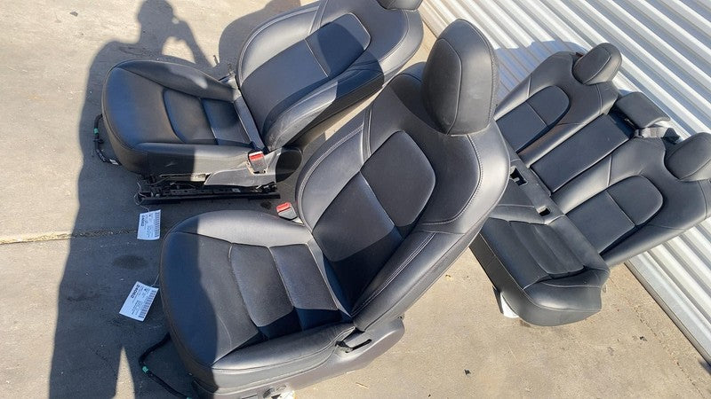 ⭕ 2017-2023 Tesla Model 3 Front Left &Right Bucket Seat + 2nd Row Bench Assembly