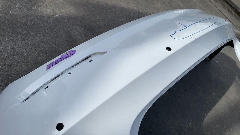 ⭕ 2017-2022 Tesla Model 3 Rear Bumper Cover w/ Park Sensor Holes Assy White PPSW