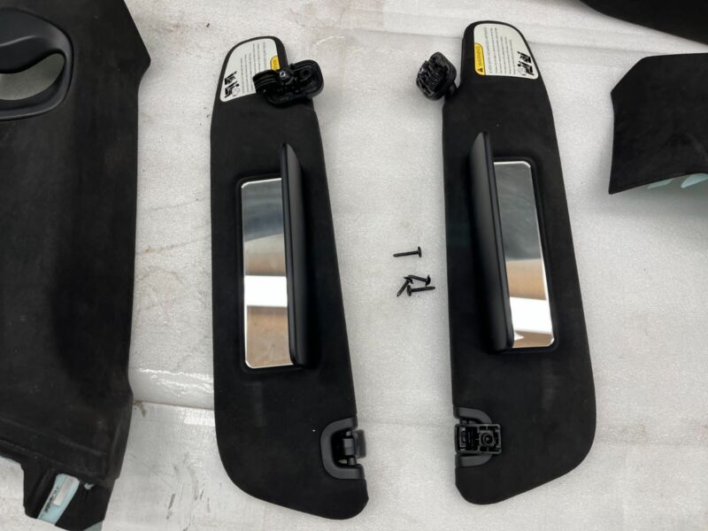 100745802C 2016-2020 Tesla Model S SET of Ceiling Headliner Sunvisor Upper A + B + C-Pillar