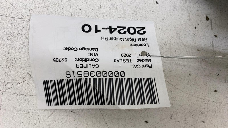 1044624-00-H ⭕ 2017-2025 Tesla Model 3 Rear Right Caliper + Brake Hose Line BASE 1044624-00-H