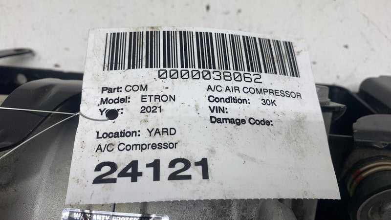 4G0816797D 19-23 Audi e-Tron Electric Air Conditioning Compressor Pump w/ Bracket 4G0816797