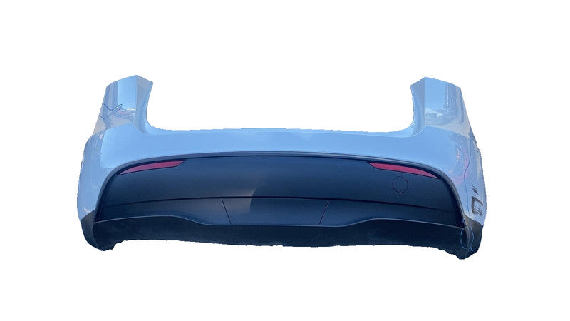 1540120-01-E 2023-2025 Tesla Model Y Rear Bumper Cover & Lower Valance Diffuser White - PPSW