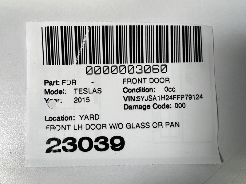 ⭕2012-2015 Tesla Model S Front Driver Door Panel Left LH Silver - PMSS