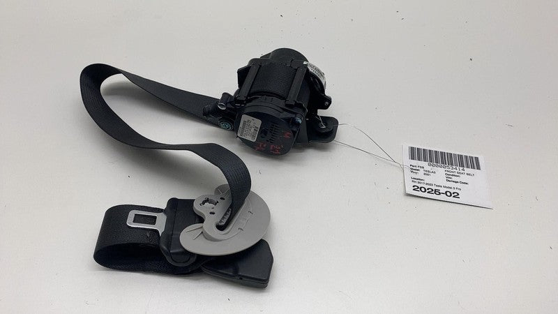 108127901H 2017-2023 Tesla Model 3 Front Passenger Side 1st Row Seat Belt & Retractor Right